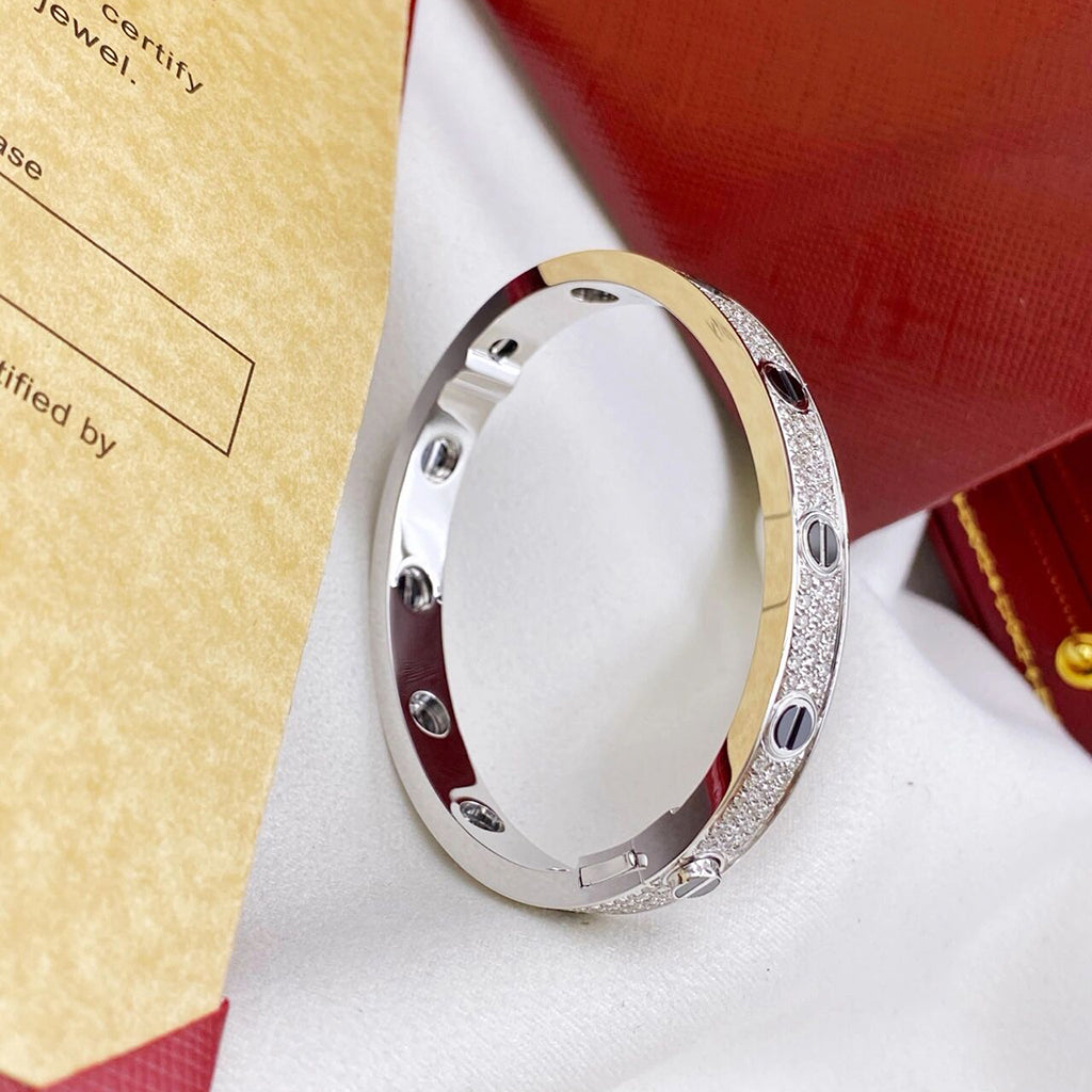 [Amore]LOVE BRACELET 6.1MM DIAMOND-PAVED CERAMIC