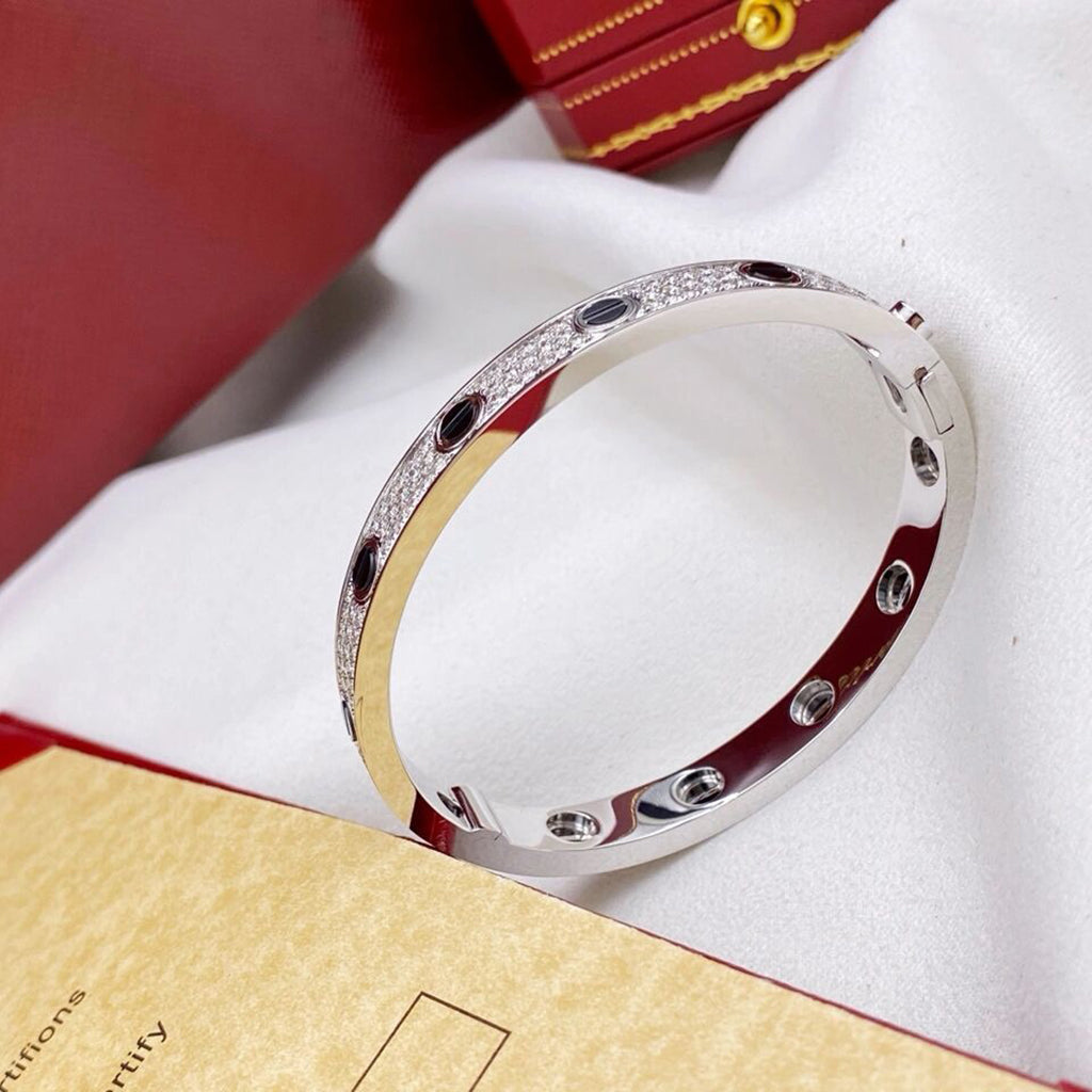 [Amore]LOVE BRACELET 6.1MM DIAMOND-PAVED CERAMIC