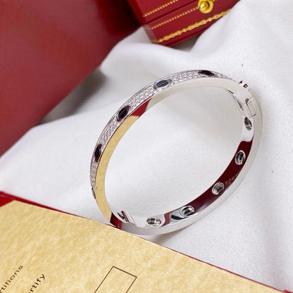 [Amore]LOVE BRACELET 6.1MM DIAMOND-PAVED CERAMIC