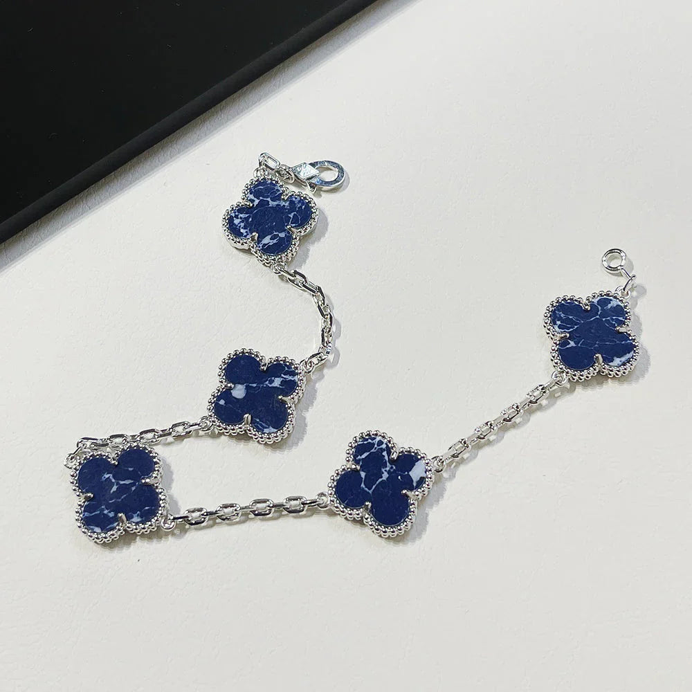 [Amore]CLOVER 5 MOTIF PIETERSITE BRACELET COLLECTION
