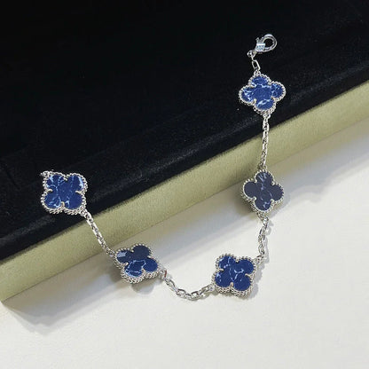 [Amore]CLOVER 5 MOTIF PIETERSITE BRACELET COLLECTION