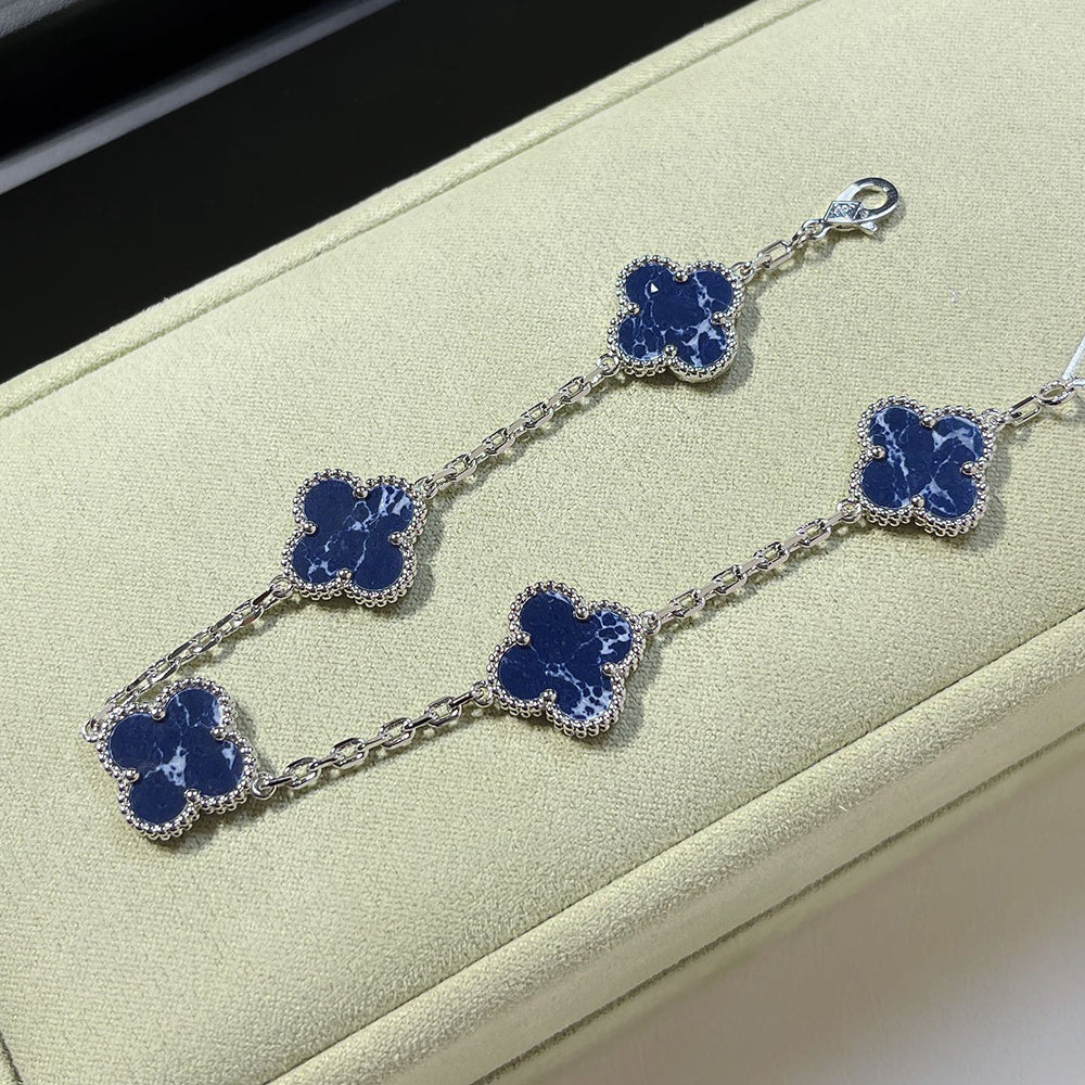[Amore]CLOVER 5 MOTIF PIETERSITE BRACELET COLLECTION