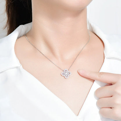 [Amore]LOOP NECKLACE FULL MOTIF DIAMOND 16MM MULTIPLE COLORS