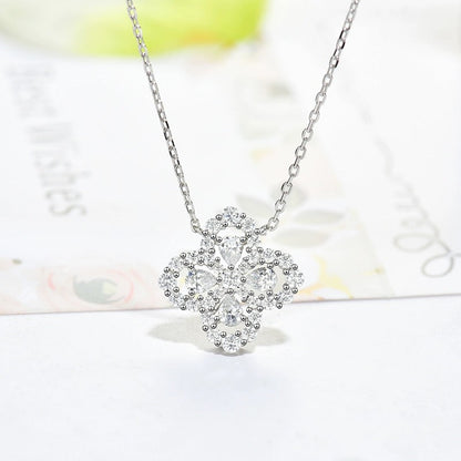 [Amore]LOOP NECKLACE FULL MOTIF DIAMOND 16MM MULTIPLE COLORS