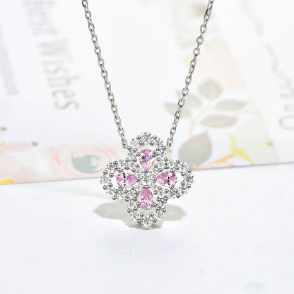 [Amore]LOOP NECKLACE FULL MOTIF DIAMOND 16MM MULTIPLE COLORS