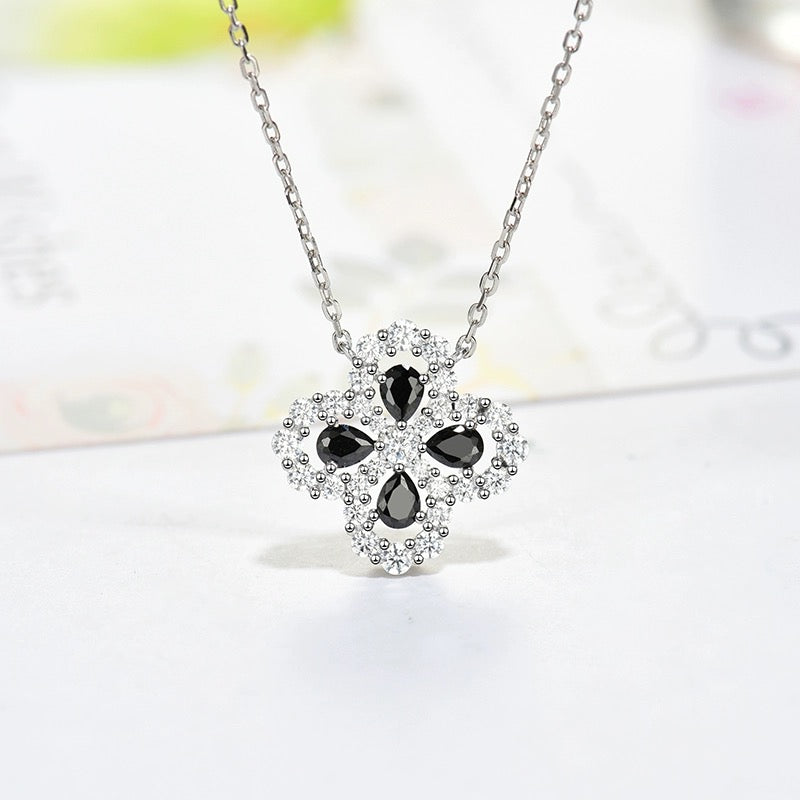 [Amore]LOOP NECKLACE FULL MOTIF DIAMOND 16MM MULTIPLE COLORS