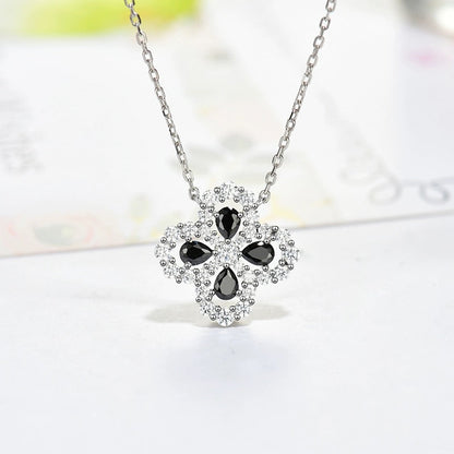 [Amore]LOOP NECKLACE FULL MOTIF DIAMOND 16MM MULTIPLE COLORS
