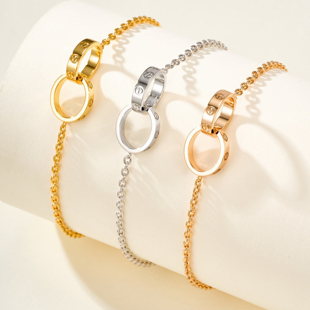 [Amore]LOVE BRACELET DOUBLE RING