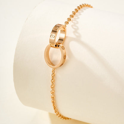 [Amore]LOVE BRACELET DOUBLE RING