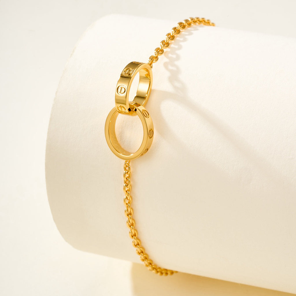 [Amore]LOVE BRACELET DOUBLE RING