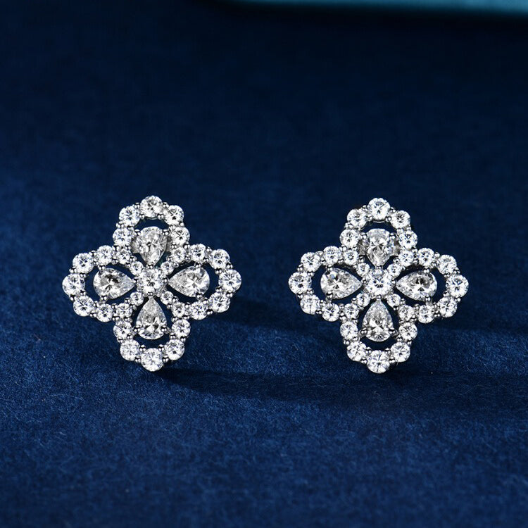 [Amore]LOOP EARRINGS FULL MOTIF DIAMOND 16MM