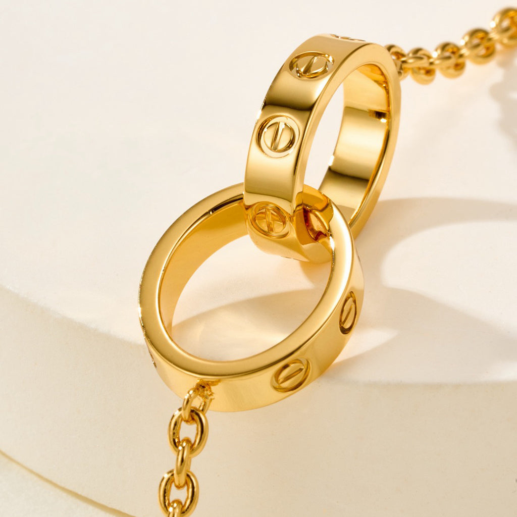 [Amore]LOVE BRACELET DOUBLE RING