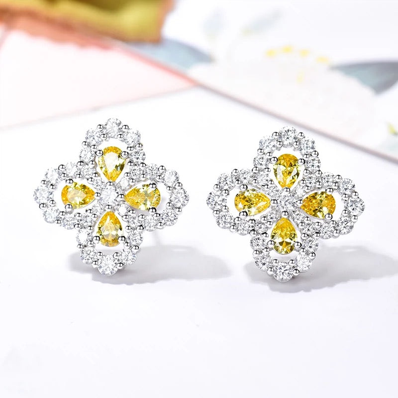 [Amore]LOOP EARRINGS FULL MOTIF DIAMOND 16MM