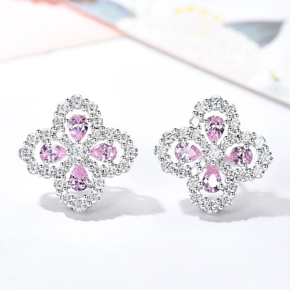 [Amore]LOOP EARRINGS FULL MOTIF DIAMOND 16MM