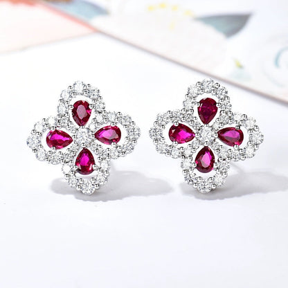 [Amore]LOOP EARRINGS FULL MOTIF DIAMOND 16MM