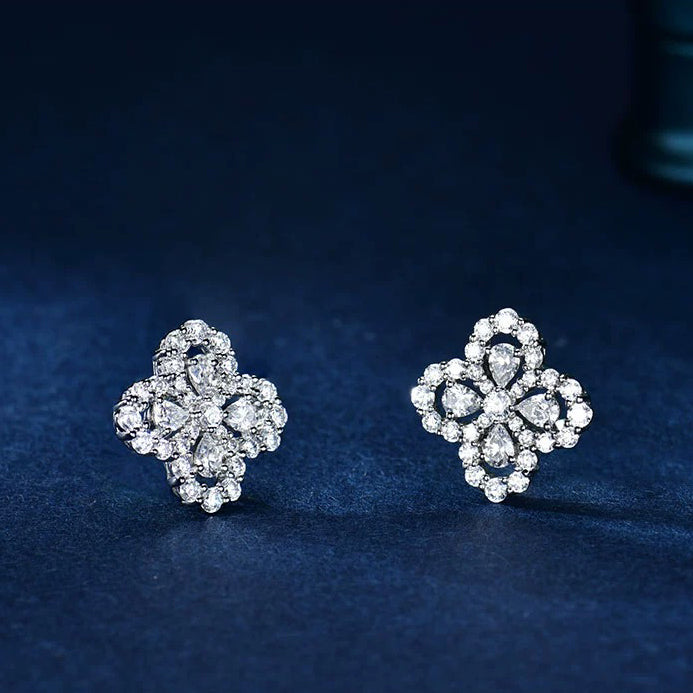 [Amore]LOOP EARRINGS FULL MOTIF DIAMOND 16MM