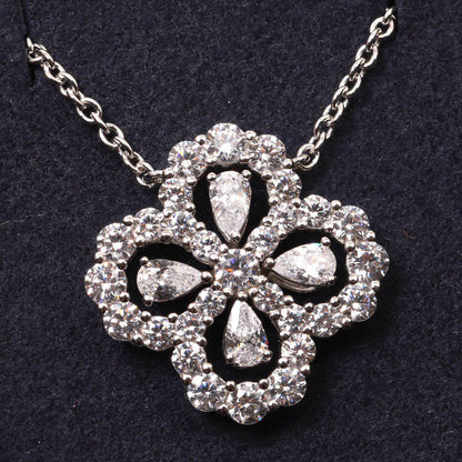 [Amore]LOOP NECKLACE FULL MOTIF DIAMOND 16MM MULTIPLE COLORS