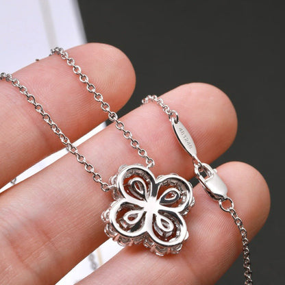 [Amore]LOOP NECKLACE FULL MOTIF DIAMOND 16MM MULTIPLE COLORS