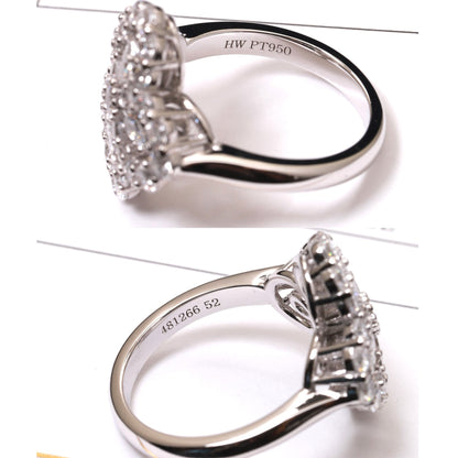 [Amore]LOOP RING FULL MOTIF DIAMOND 16MM SILVE