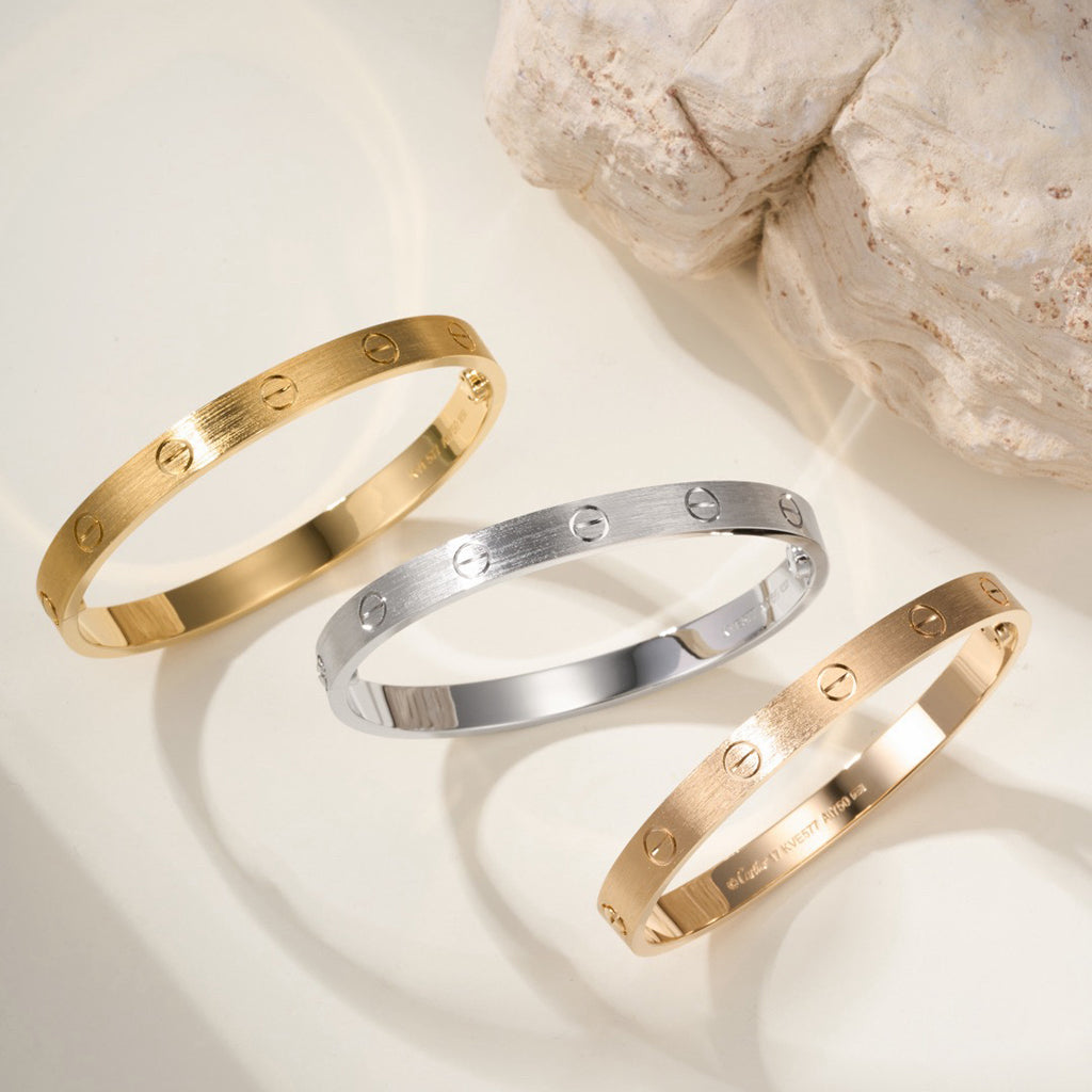 [Amore]LOVE BRACELET 6.1MM BRUSHED