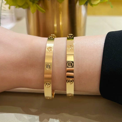 [Amore]LOVE BRACELET 6.1MM BRUSHED