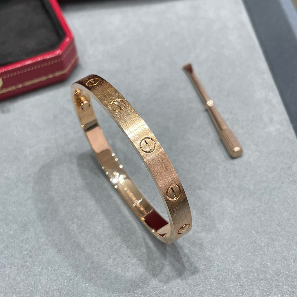 [Amore]LOVE BRACELET 6.1MM BRUSHED