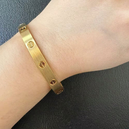 [Amore]LOVE BRACELET 6.1MM BRUSHED