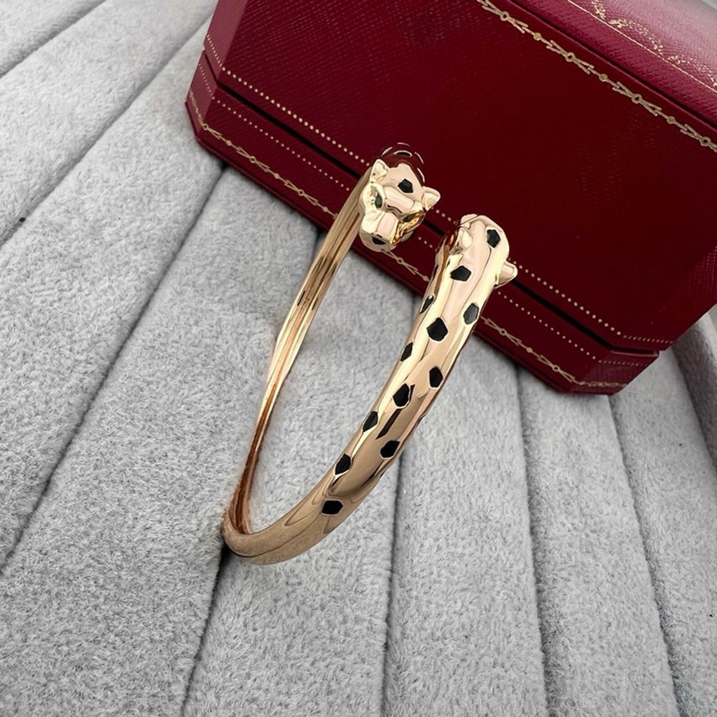 [Amore]PANTHERE DOUBLE HEADED OPEN BRACELET