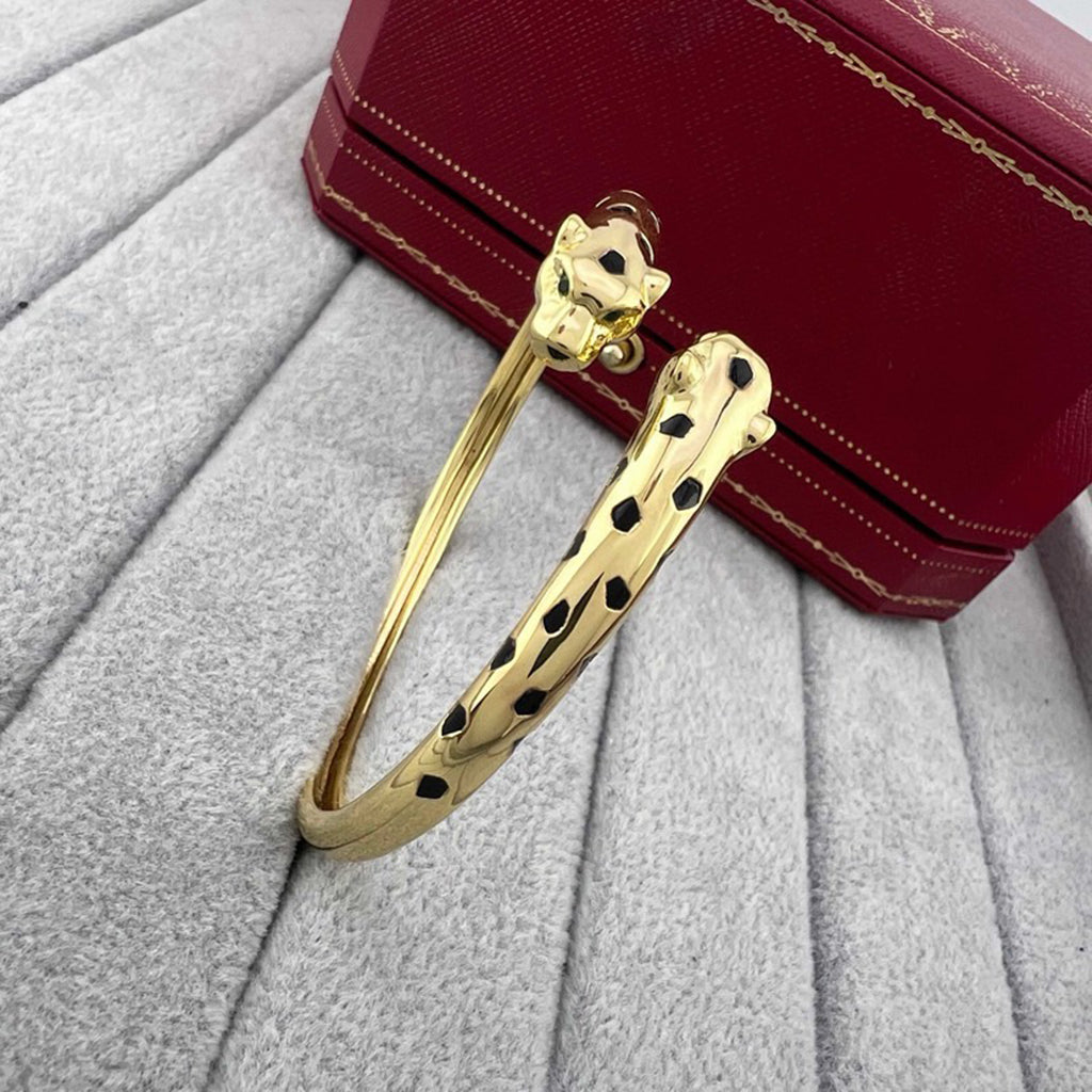 [Amore]PANTHERE DOUBLE HEADED OPEN BRACELET