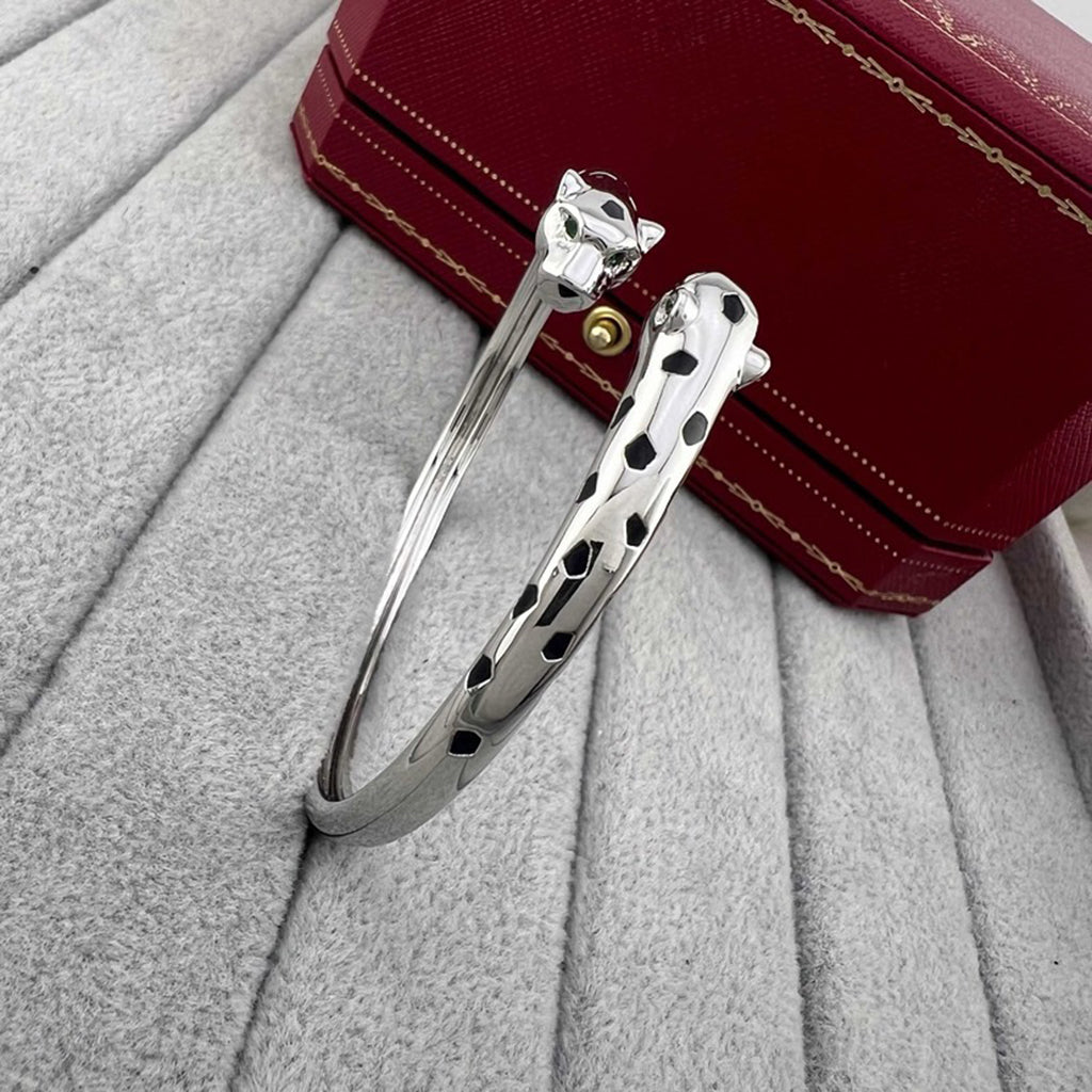 [Amore]PANTHERE DOUBLE HEADED OPEN BRACELET