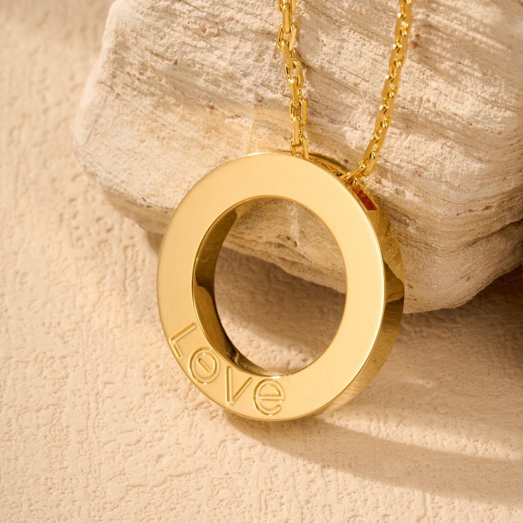 [Amore]LOVE NECKLACE 16MM  FULL DIAMOND