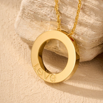 [Amore]LOVE NECKLACE 16MM  FULL DIAMOND