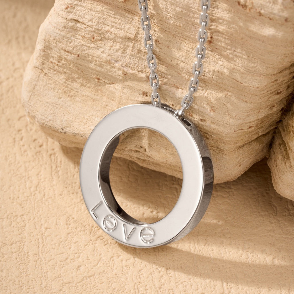 [Amore]LOVE NECKLACE 16MM  FULL DIAMOND