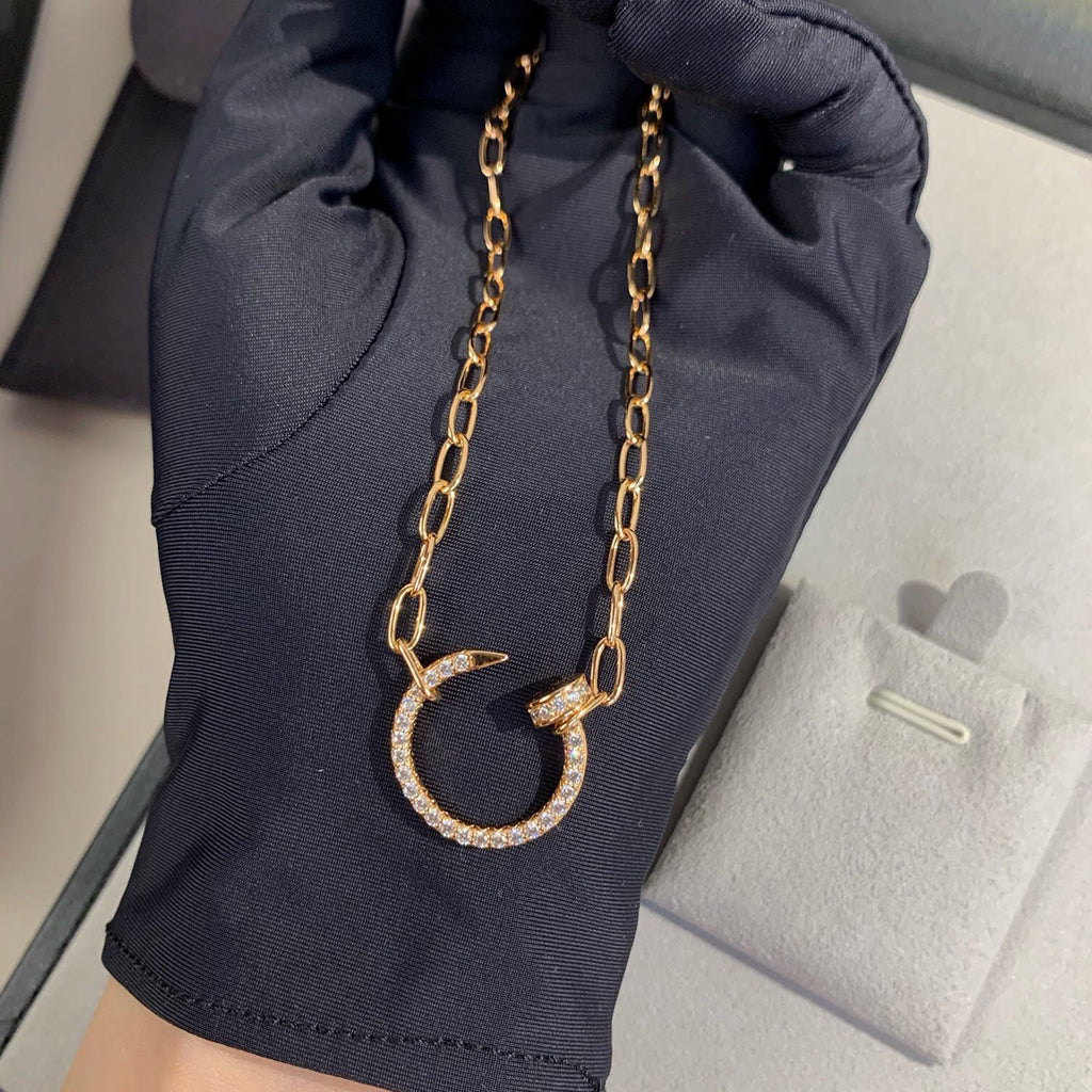 [Amore]JUSTE NECKLACE FULL DIAMONDS