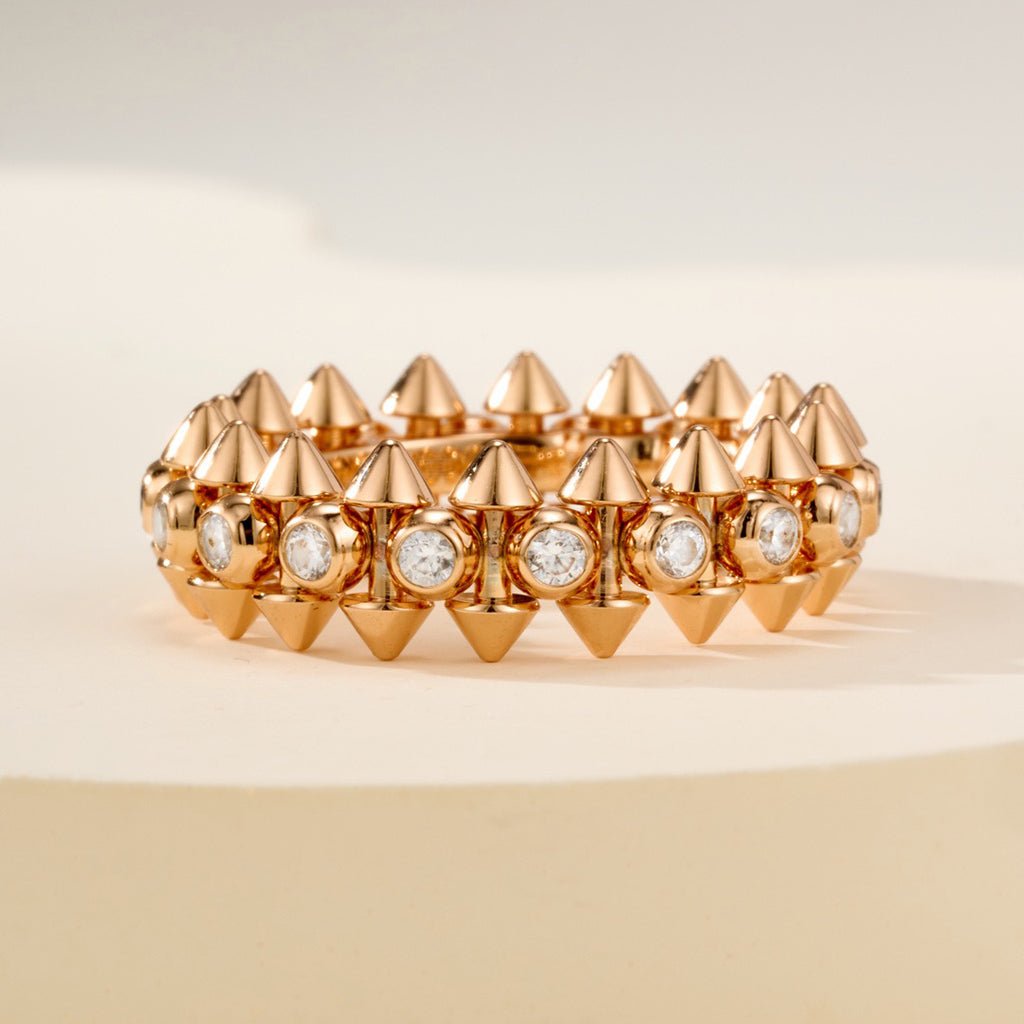 [Amore]CLASH 6.8MM DIAMOND MEDIUM RING