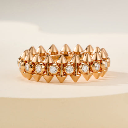 [Amore]CLASH 6.8MM DIAMOND MEDIUM RING