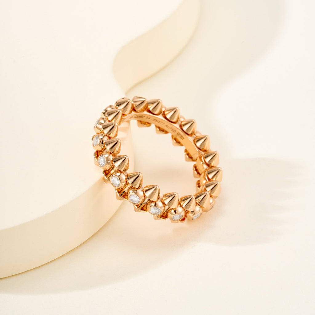 [Amore]CLASH 6.8MM DIAMOND MEDIUM RING