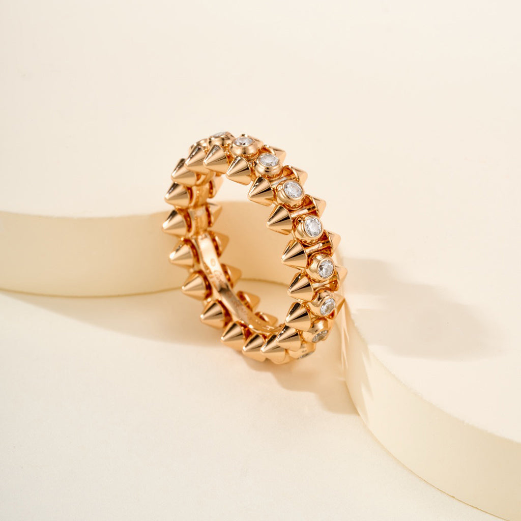 [Amore]CLASH 6.8MM DIAMOND MEDIUM RING