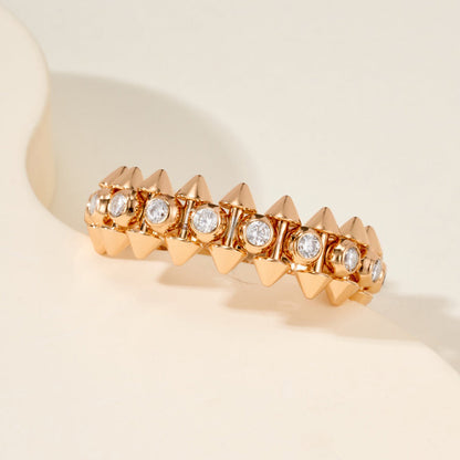 [Amore]CLASH 6.8MM DIAMOND MEDIUM RING