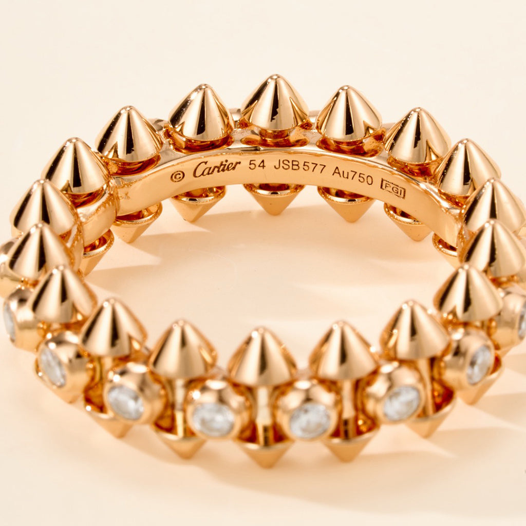 [Amore]CLASH 6.8MM DIAMOND MEDIUM RING