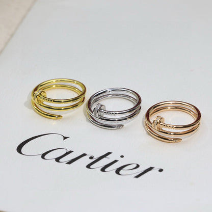 [Amore]JUSTE RING 4.8MM HALF DIAMOND