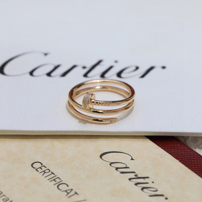 [Amore]JUSTE RING 4.8MM HALF DIAMOND