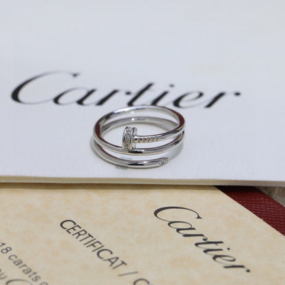 [Amore]JUSTE RING 4.8MM HALF DIAMOND