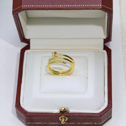 [Amore]JUSTE RING 4.8MM HALF DIAMOND