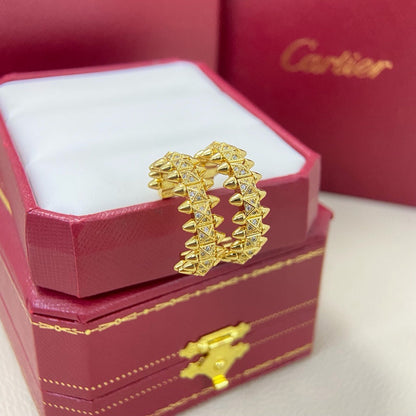 [Amore]CLASH 6.4MM FULL DIAMOND SMALL EARRINGS