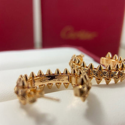[Amore]CLASH 6.4MM FULL DIAMOND SMALL EARRINGS