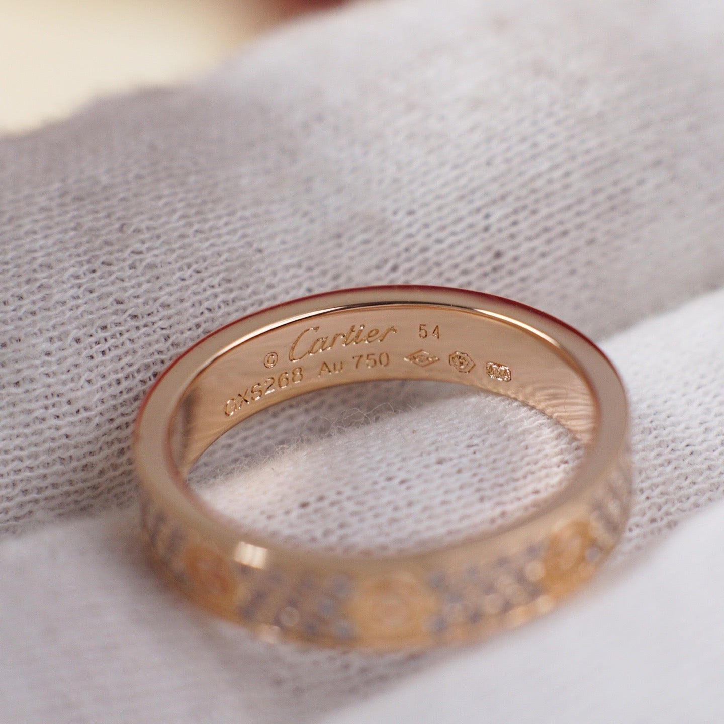 [Amore]LOVE RING 4.0MM DIAMOND PAVED