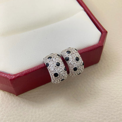 [Amore]PANTHERE MINI FULL DIAMOND EARRINGS