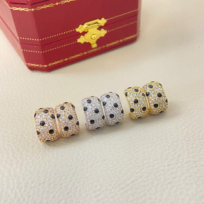 [Amore]PANTHERE MINI FULL DIAMOND EARRINGS