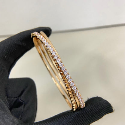 [Amore]ETINCELLE HALF-PAVED DIAMOND BRACELET